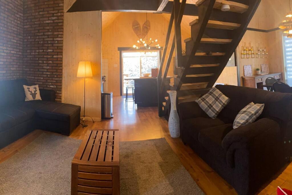 Le Jazz- Chalet Rustique/Chic Avec Spa Notre-Dame-Des-Bois Екстериор снимка