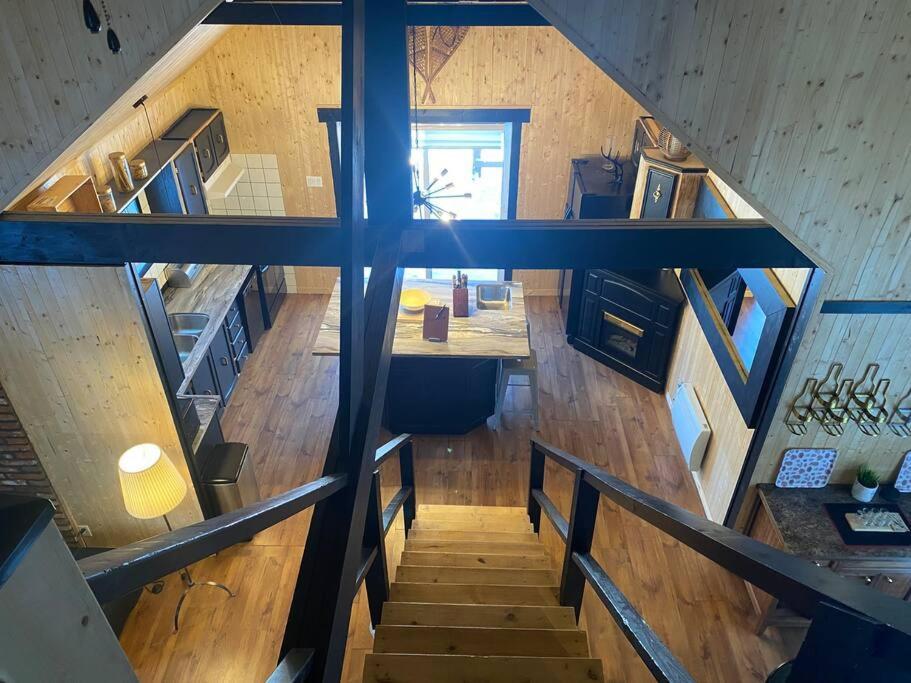 Le Jazz- Chalet Rustique/Chic Avec Spa Notre-Dame-Des-Bois Екстериор снимка