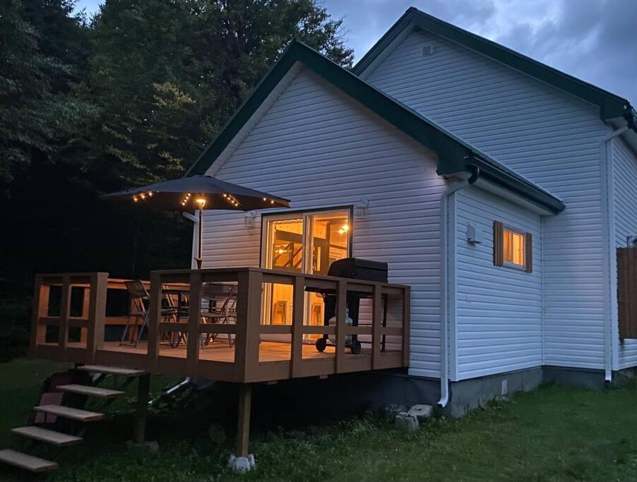 Le Jazz- Chalet Rustique/Chic Avec Spa Notre-Dame-Des-Bois Екстериор снимка
